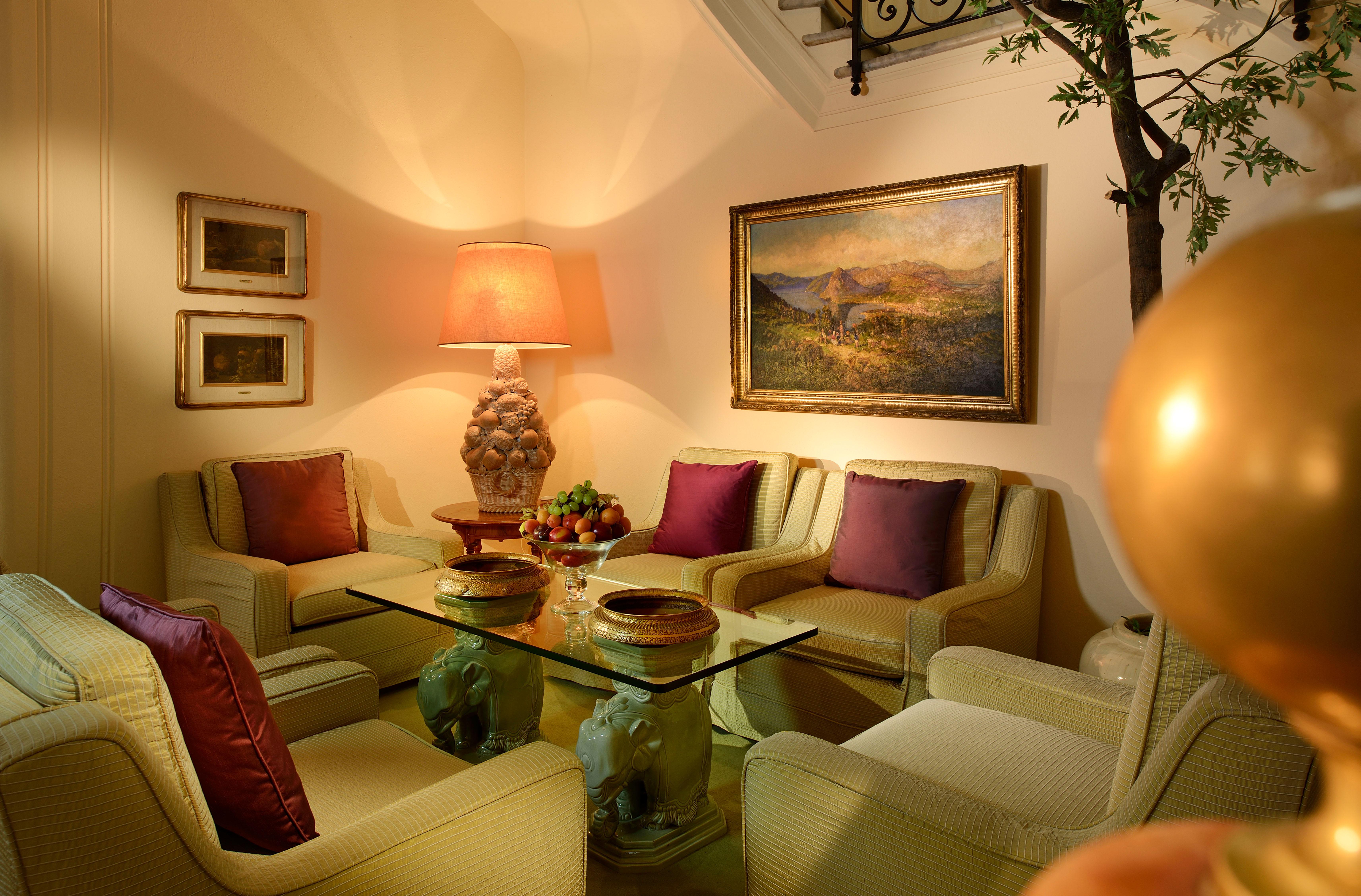 Grand Hotel Villa Castagnola Lugano Kültér fotó A living room