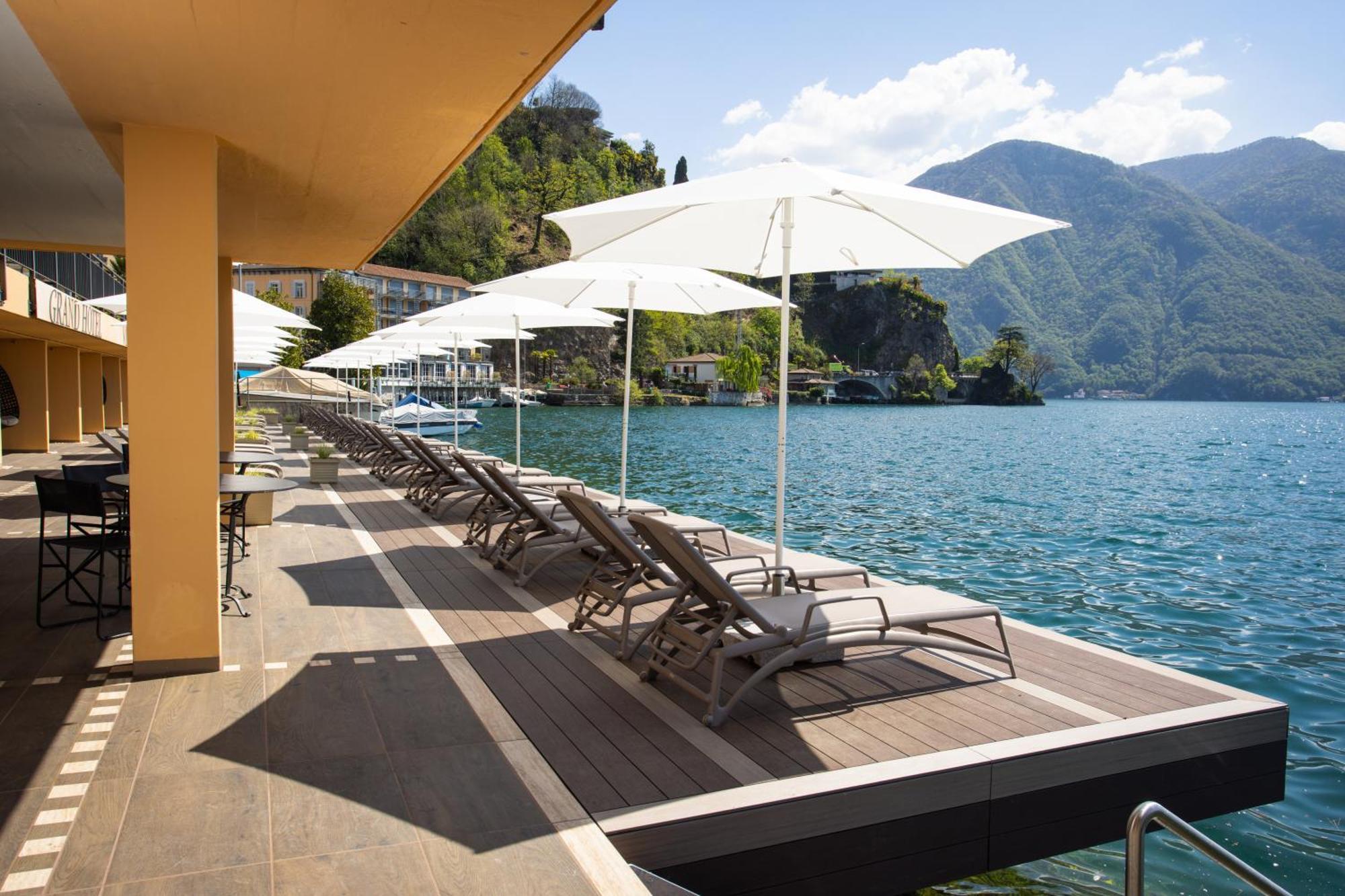 Grand Hotel Villa Castagnola Lugano Kültér fotó The Lakefront